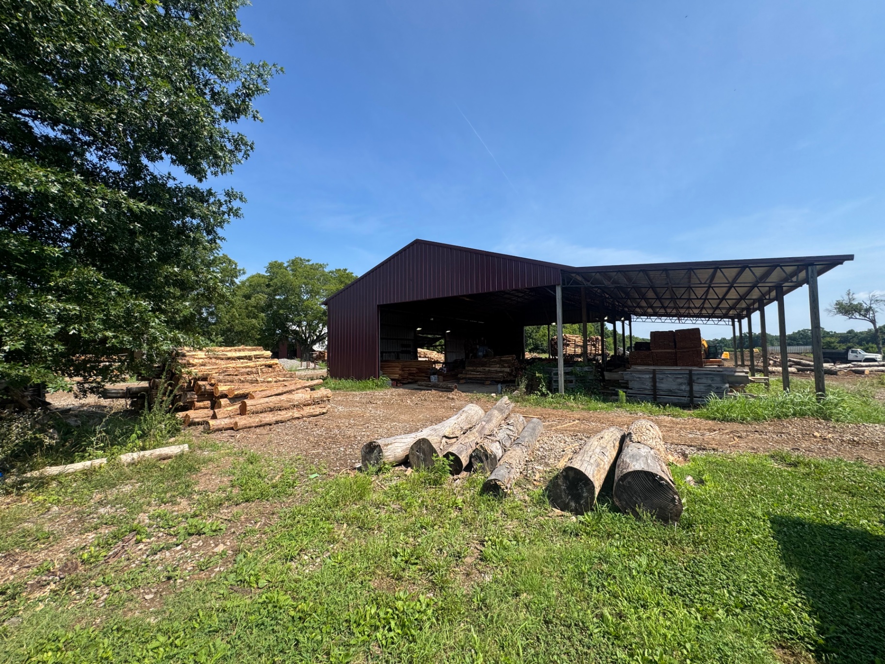 MBL Cedar Sawmill yard in Eagleville, Tennessee