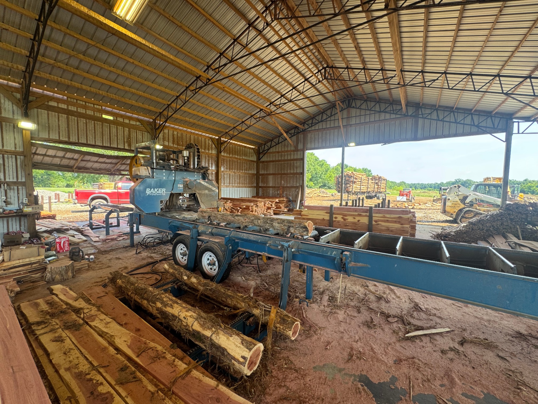 Baker sawmill in operation
